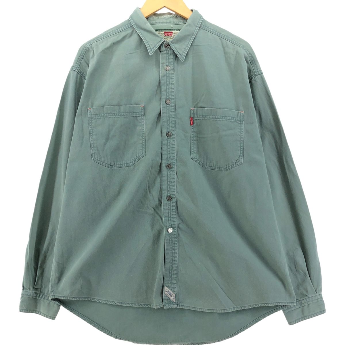 古着 90年代 リーバイス Levi s 長袖 デニムシャツ メンズXL相当 ヴィンテージ|eaa539288