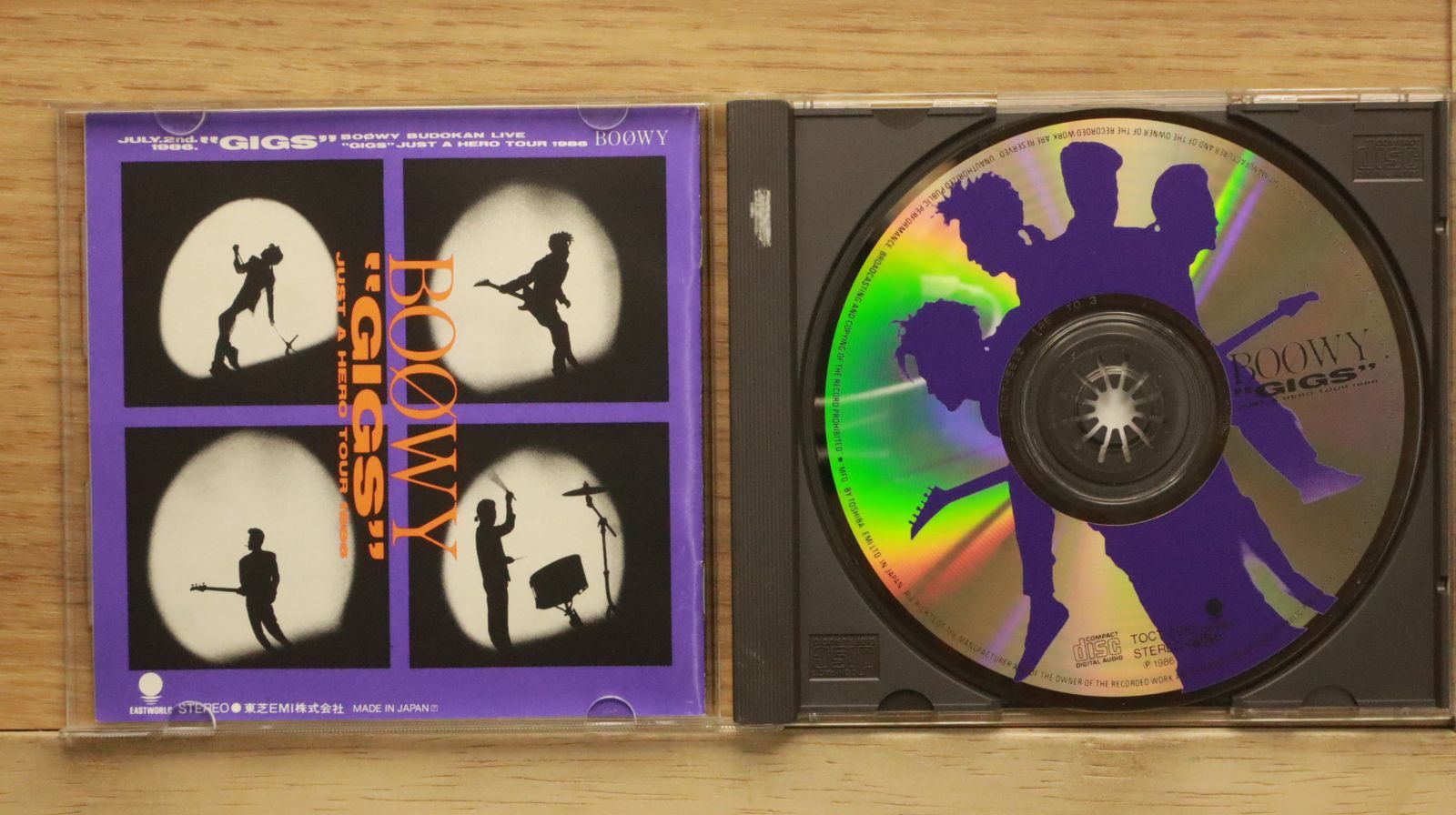 国内盤CD☆ボウイ /BOOWY □ GIGS ― JUST A HERO TOUR 1986