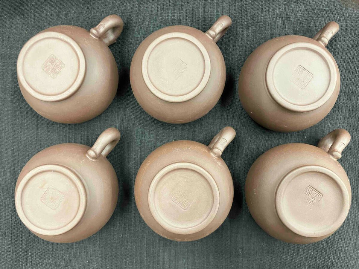 中国宜興 宜興紫砂 急須 茶壺 茶道具 セット 中国美術 中国茶器 朱泥