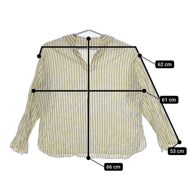 JOURNAL STANDARD LUXE ストライプ セーラーシャツ ブラウス JOURNAL STANDARD LUXE ストライプ セーラーシャツ ブラウス