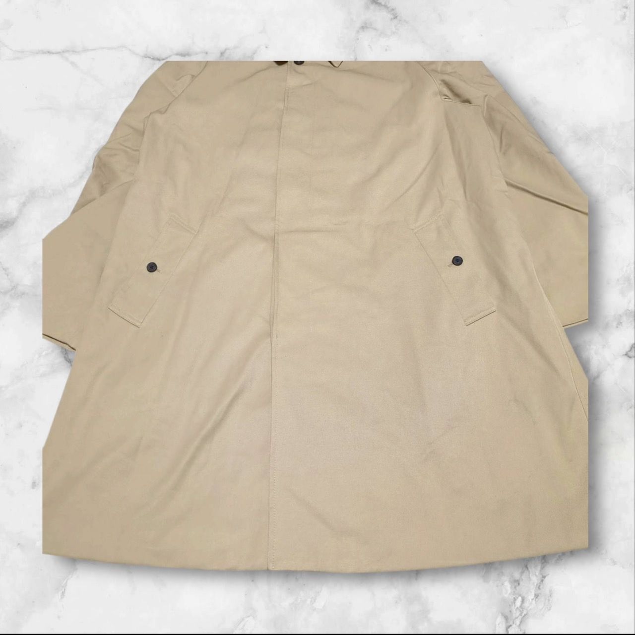 アクアスキュータム】（42）ステンカラーコート アウター 裏地チェック