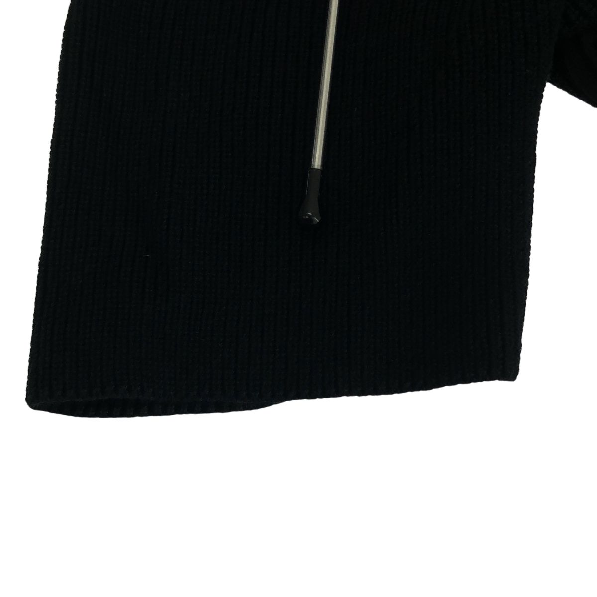sacai / サカイ | Sweater Chiffon ニット トップス | 1 | ブラック | レディース sacai / サカイ | Sweater Chiffon ニット トップス | 1 | ブラック
