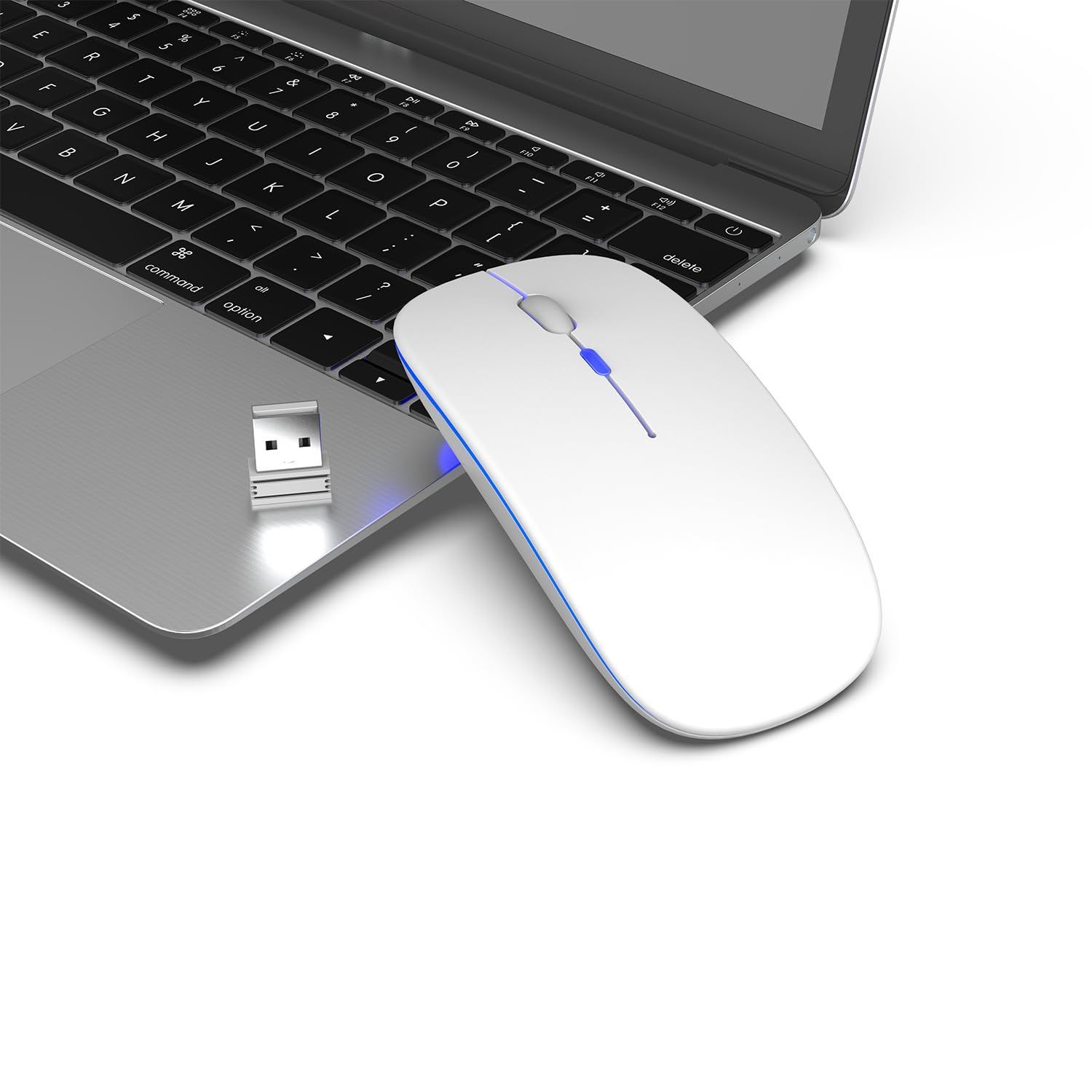 極薄 3段階DPIモード 無線 2.4GHz 高感度 小型 ワイヤレスマウス 充電式 左右対称型 省エネルギー 軽量モデル マウス 精度高い DPI切替ボタン 持ち運び便利