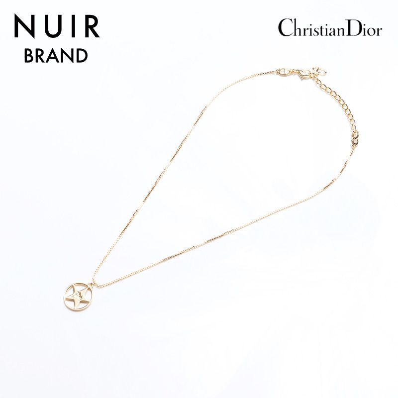 Christian Dior クリスチャンディオール ネックレス　ロゴ　星 Christian Dior クリスチャンディオール スターモチーフ