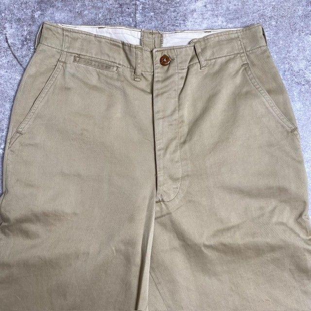 40's 50's M-1945 US ARMY アーミーチノ 片縁コインポケット 脇割り