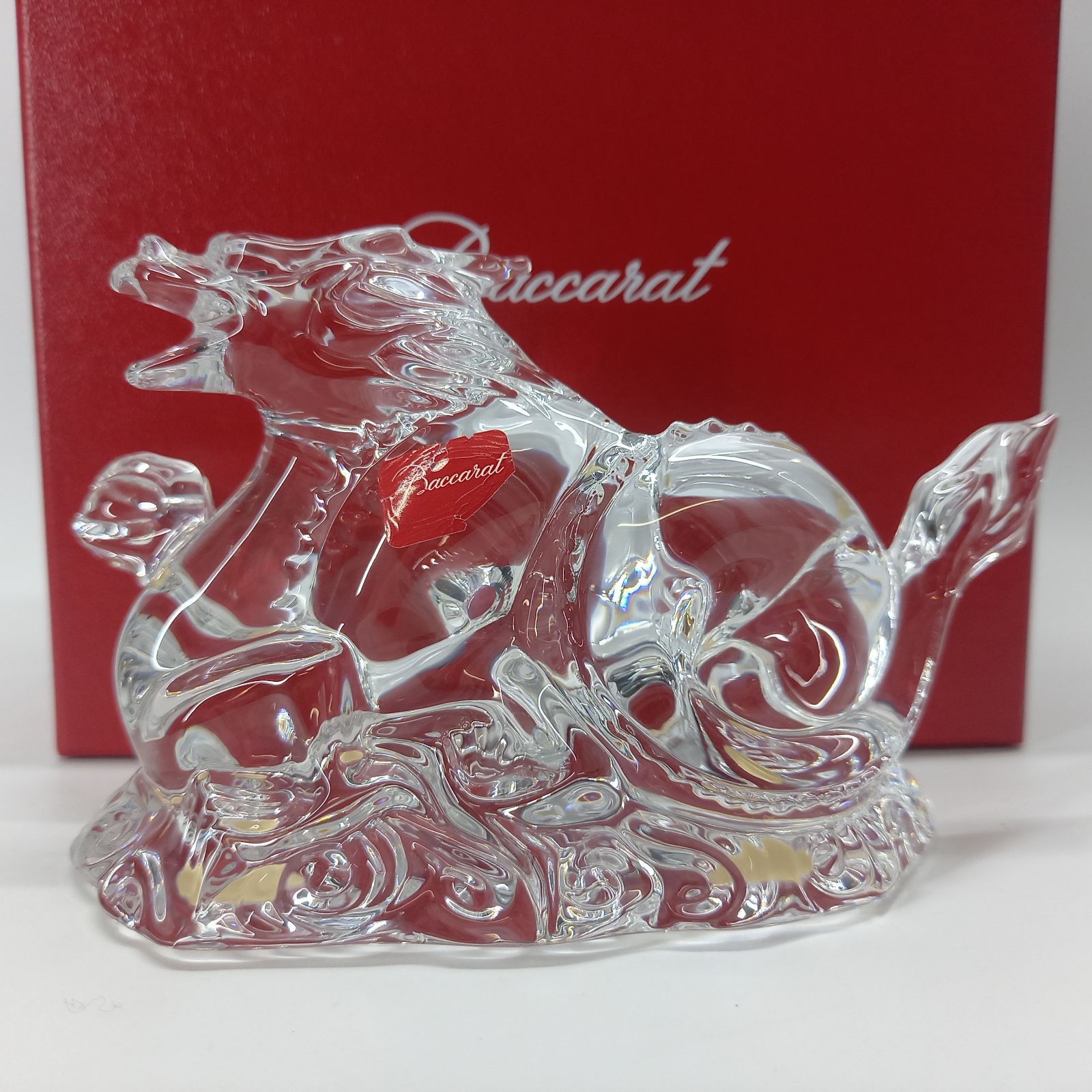 バカラ Baccarat 置物 ドラゴン 龍 クリスタル フィギュリン