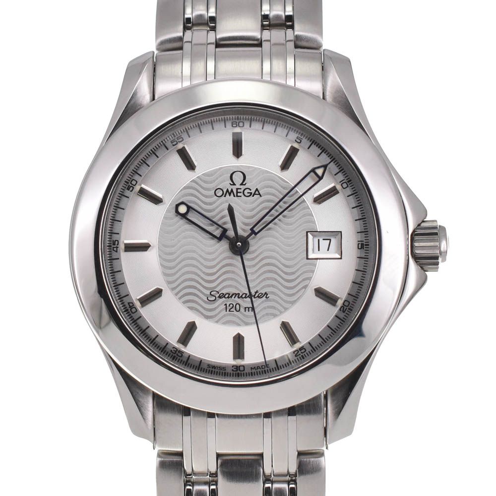 オメガ OMEGA 2511.31 シーマスター 120M デイト クォーツ メンズ美品 M#137776