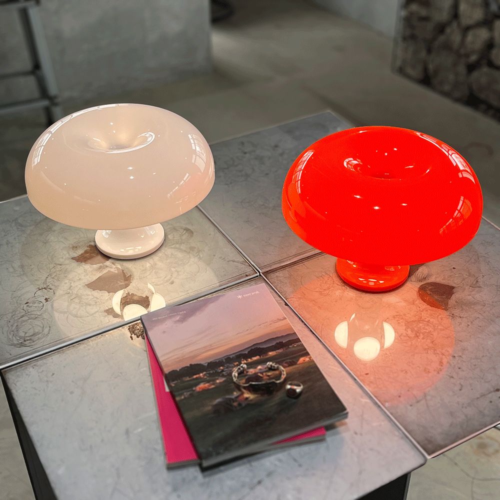 ヴィンテージ テーブルランプ プラスチック オレンジホワイト