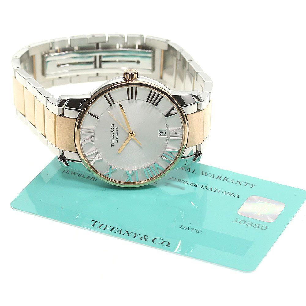 美品 ティファニー TIFFANY アトラスドーム コンビ 腕時計 H237