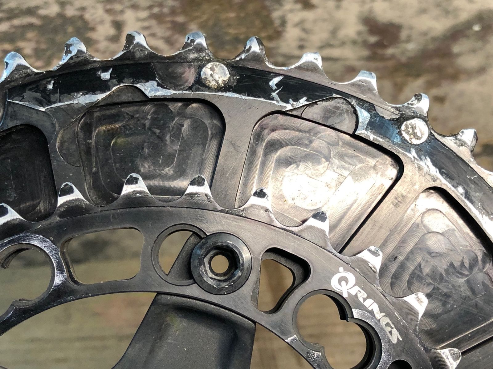 IX398 ローター ROTOR Q RINGS 3D 30 クランクセット 170mm 50 34T 30mm スピンドル BRIGHTFACE_UK