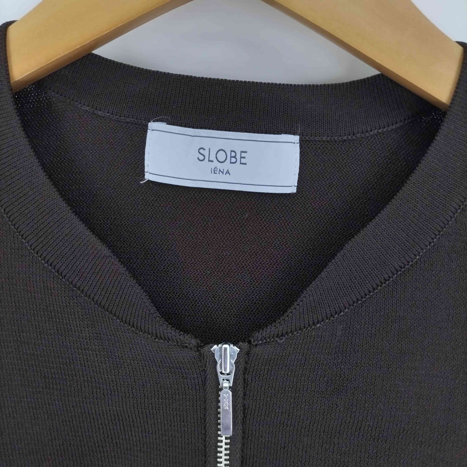 スローブイエナ SLOBE IENA 23SS ニット ショート ブルゾン ジャケット