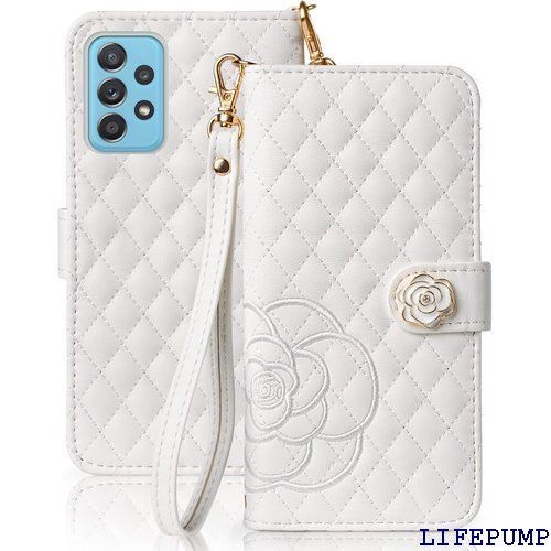Samsung Galaxy A52 5G ケース 手 -53B ケース galaxy a52 5g カバー おしゃれ ギャラクシーA52 ケース 女性 上品 高級レザー 軽量 手触り 可愛い sc-53b カバー かわいい 耐衝撃 防水 3Bホワイト 896