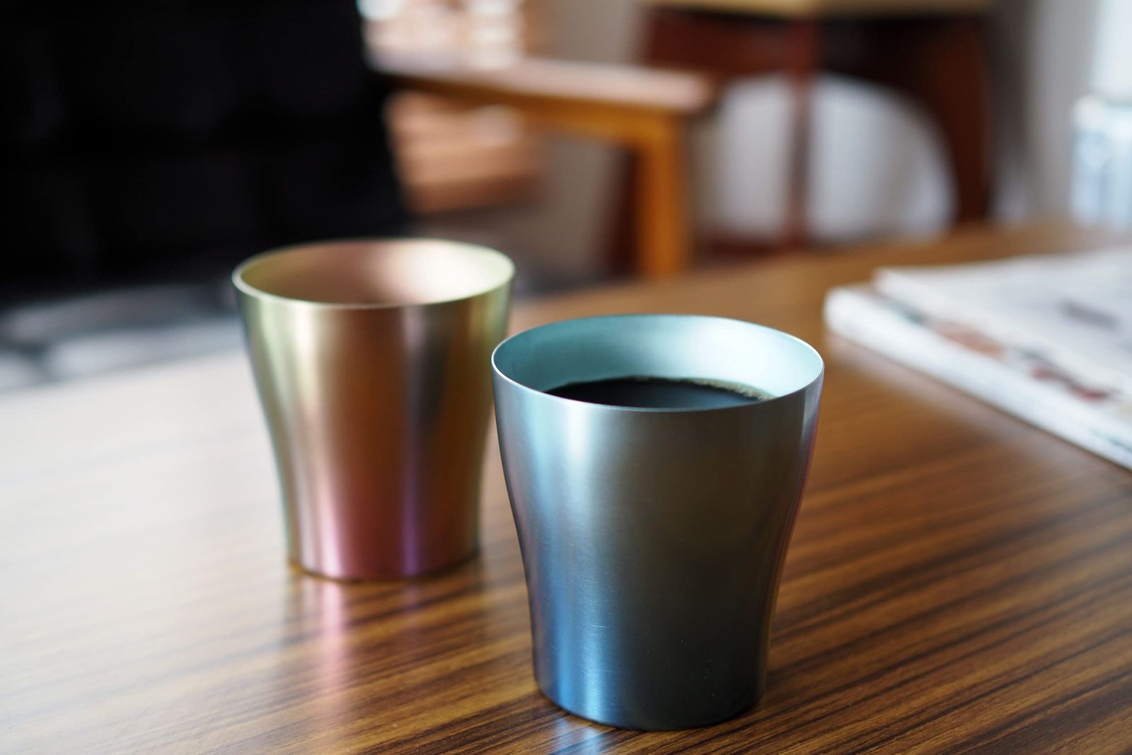 【驚きの価格が実現！】 迅速発送 HORIE ホリエ 新潟県燕産 純チタン二重タンブラー 華チタン 250cc 結 ブルー|ピンク 2個セット T15YU250BP グラデーションブルー|グラデーションピンク