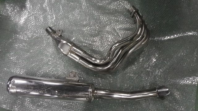 バンディット250 GJ77A-111xxx の マフラー 傷 凹み:#1676335084