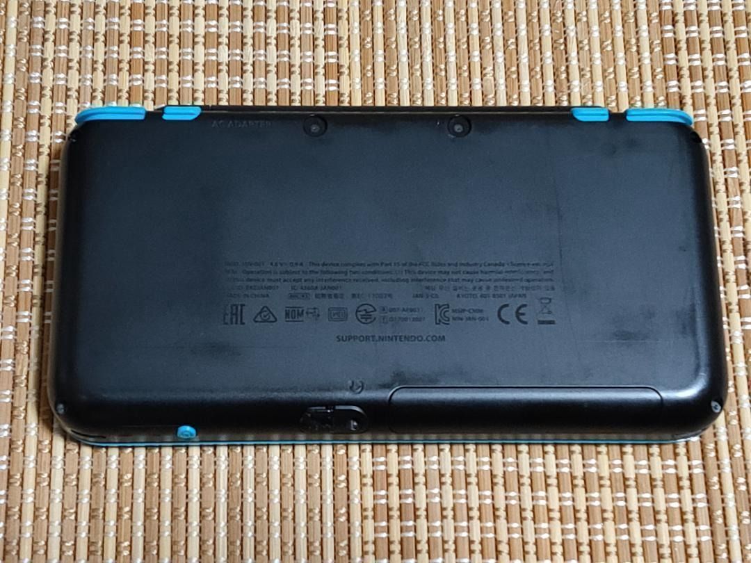本体のみ New2DSLL ブラック×ターコイズ A