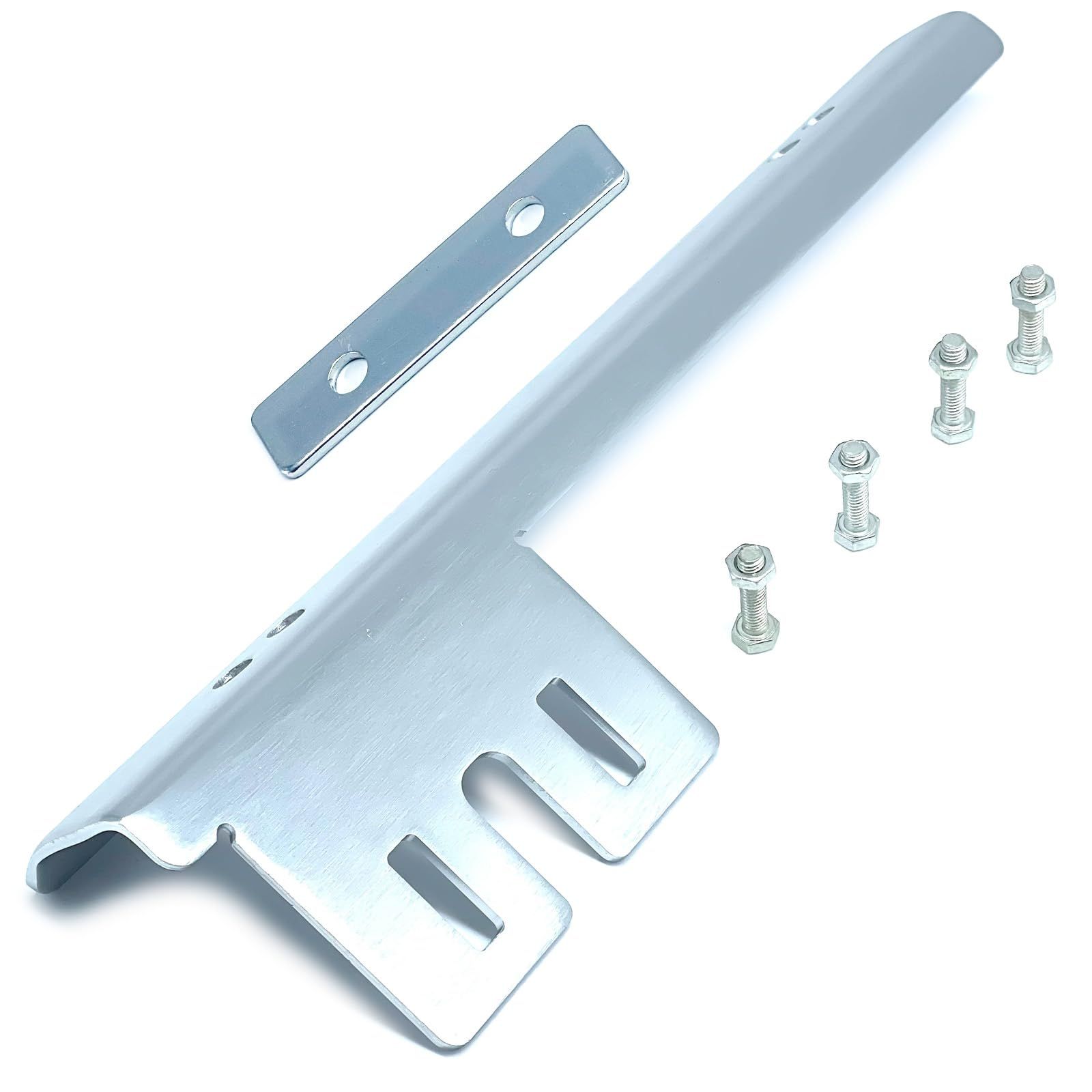 S-NET ナンバー ステー 移設 キット 汎用 普通車 軽自動車 角度 調整 ライセンス ブラケット ドレスアップ ネジ 付き アルミ SN-361-NI 銀