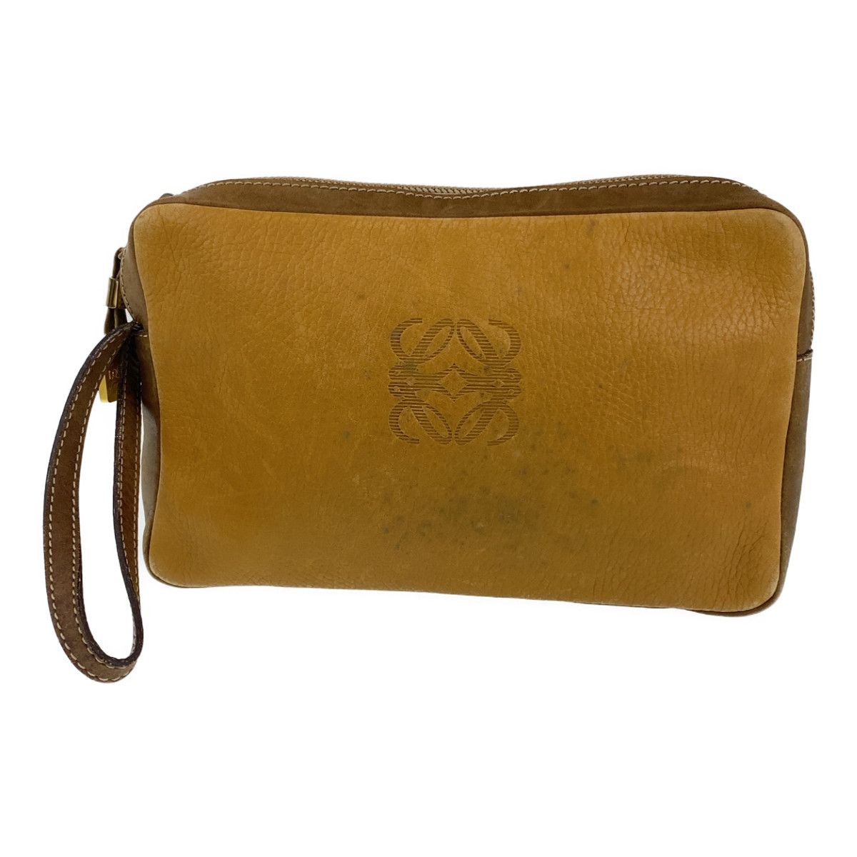 LOEWE ロエベ アナグラム ブラウン 茶色 レザー セカンドバッグ