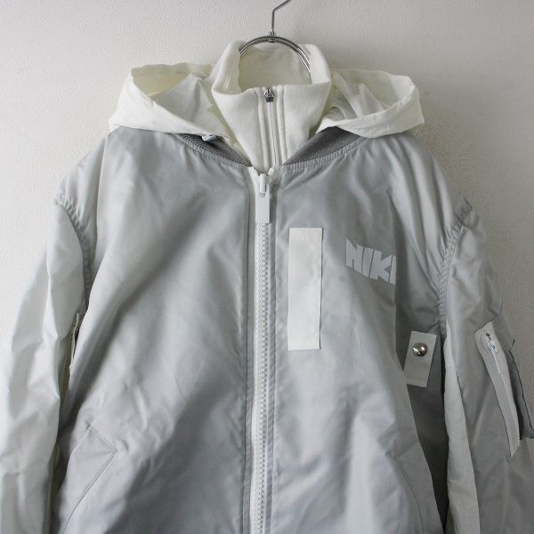 sacai X NIKE サカイ ナイキコラボ Layered Bomber Jacket レイヤード 