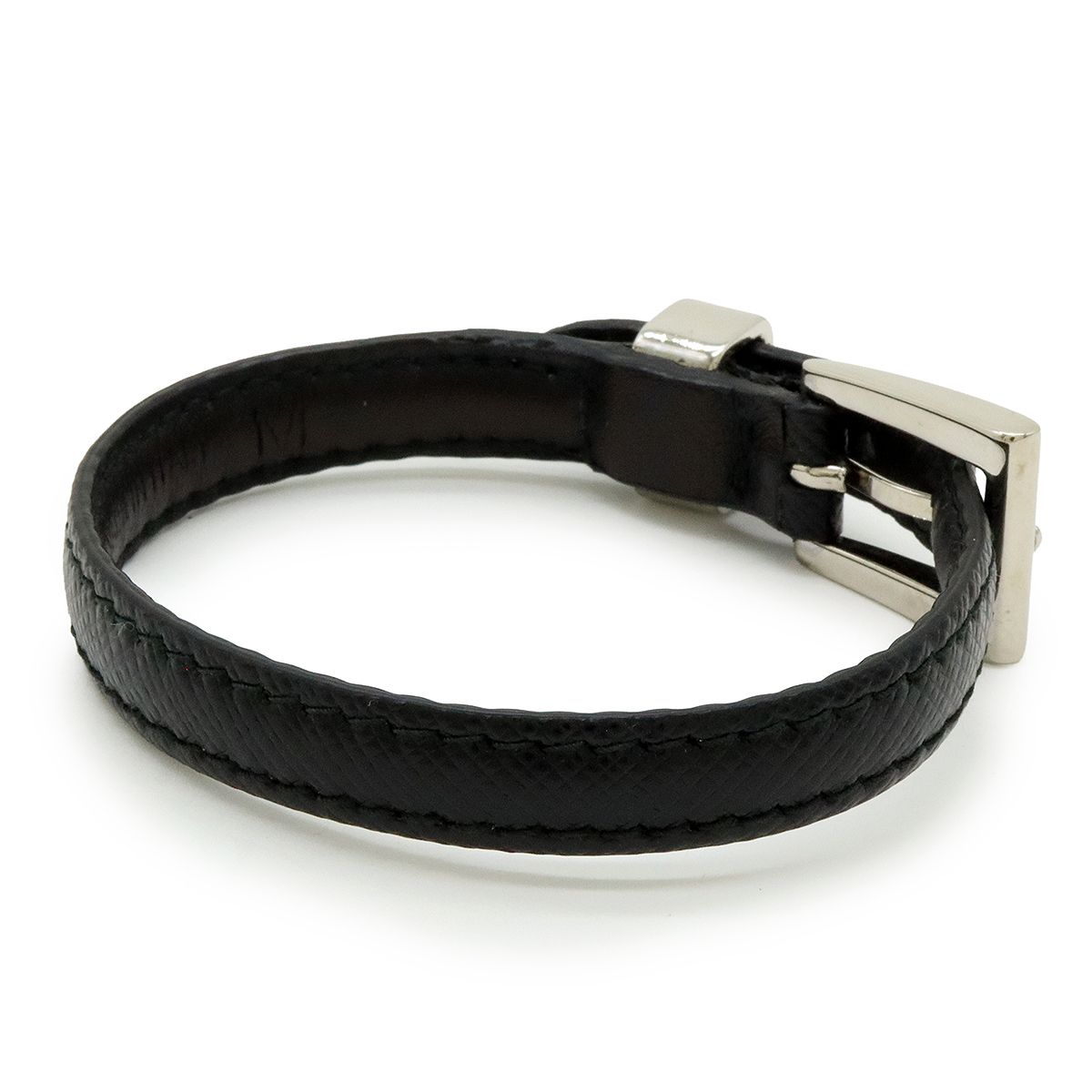 PRADA プラダ ベルトブレスレット サフィアーノ レザー NERO 黒