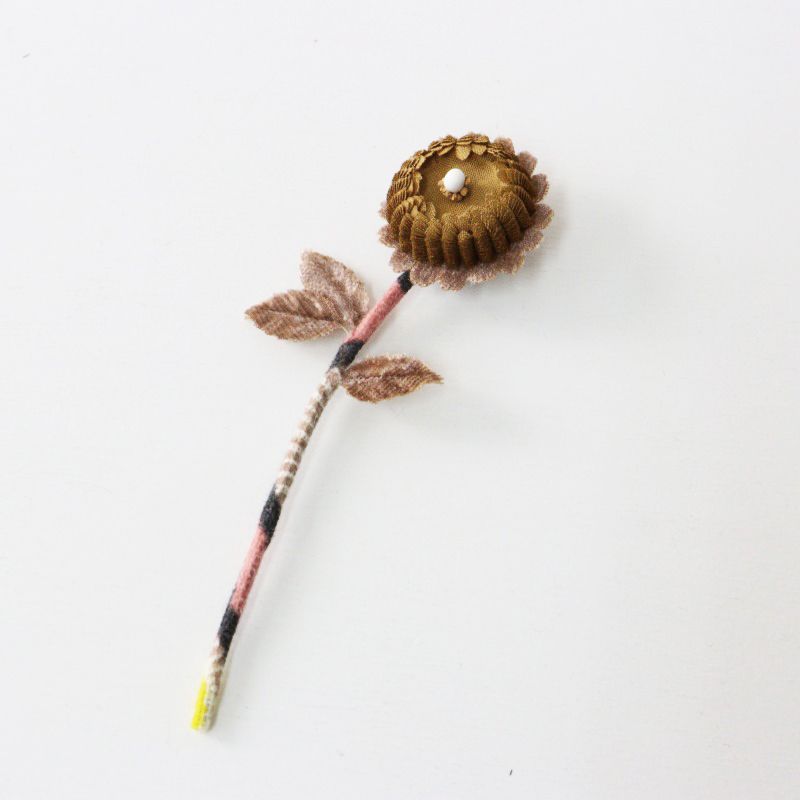 正規品 mina perhonen 花モチーフ ブローチ 未使用 保管品 ミナペルホネン mina perhonen hanna フラワー
