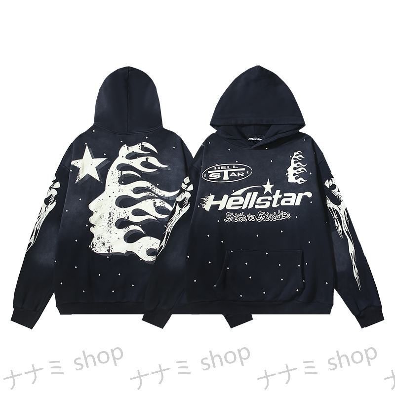 hellstar hoodie ヘルスター パーカー ブラック 海外ラッパー