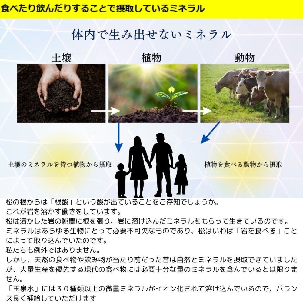飲用濃縮ミネラル 認可取得