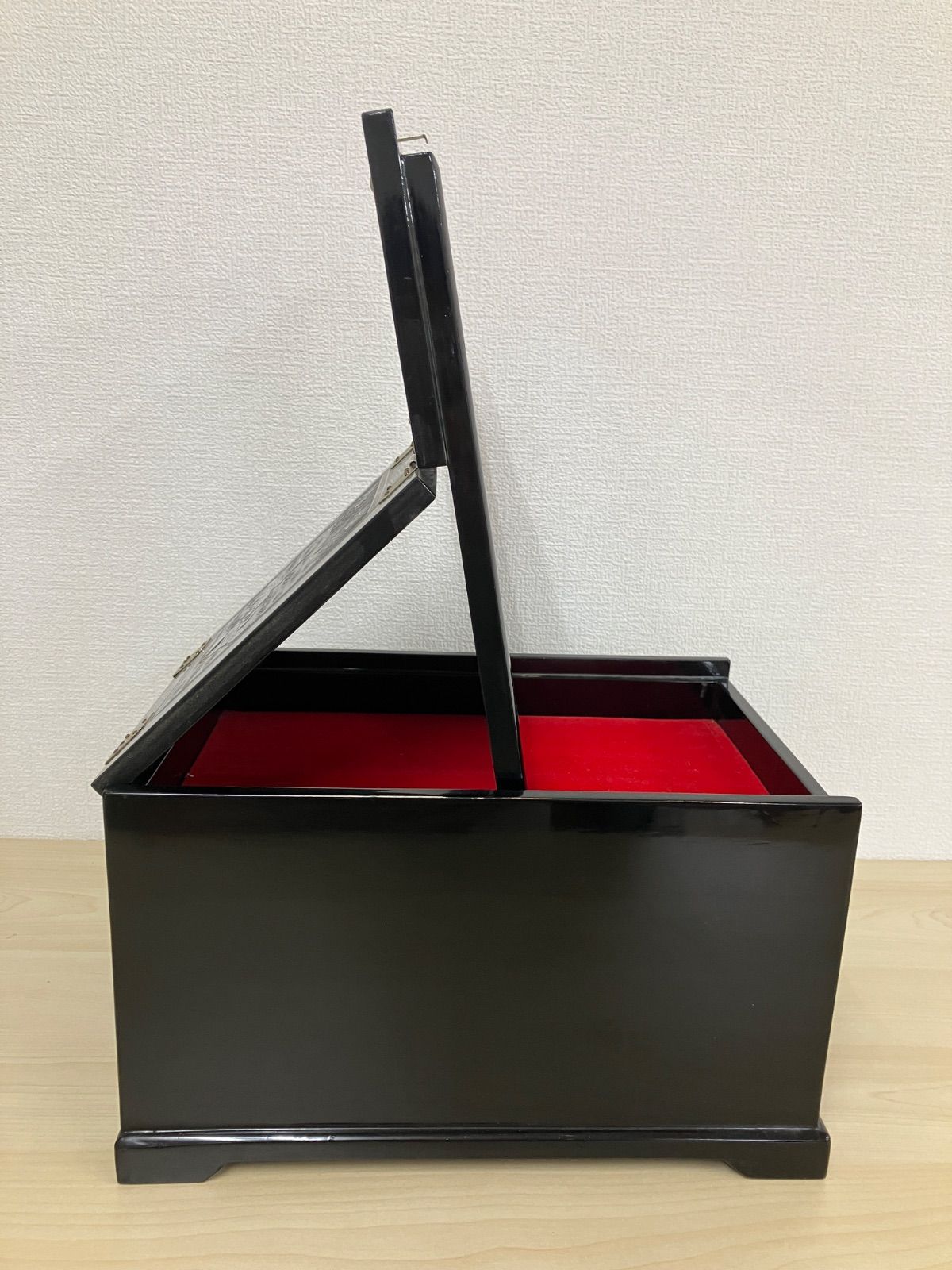 螺鈿の高級ジュエリーボックス・高級螺鈿宝石箱-黒福松□jewelrybox-55