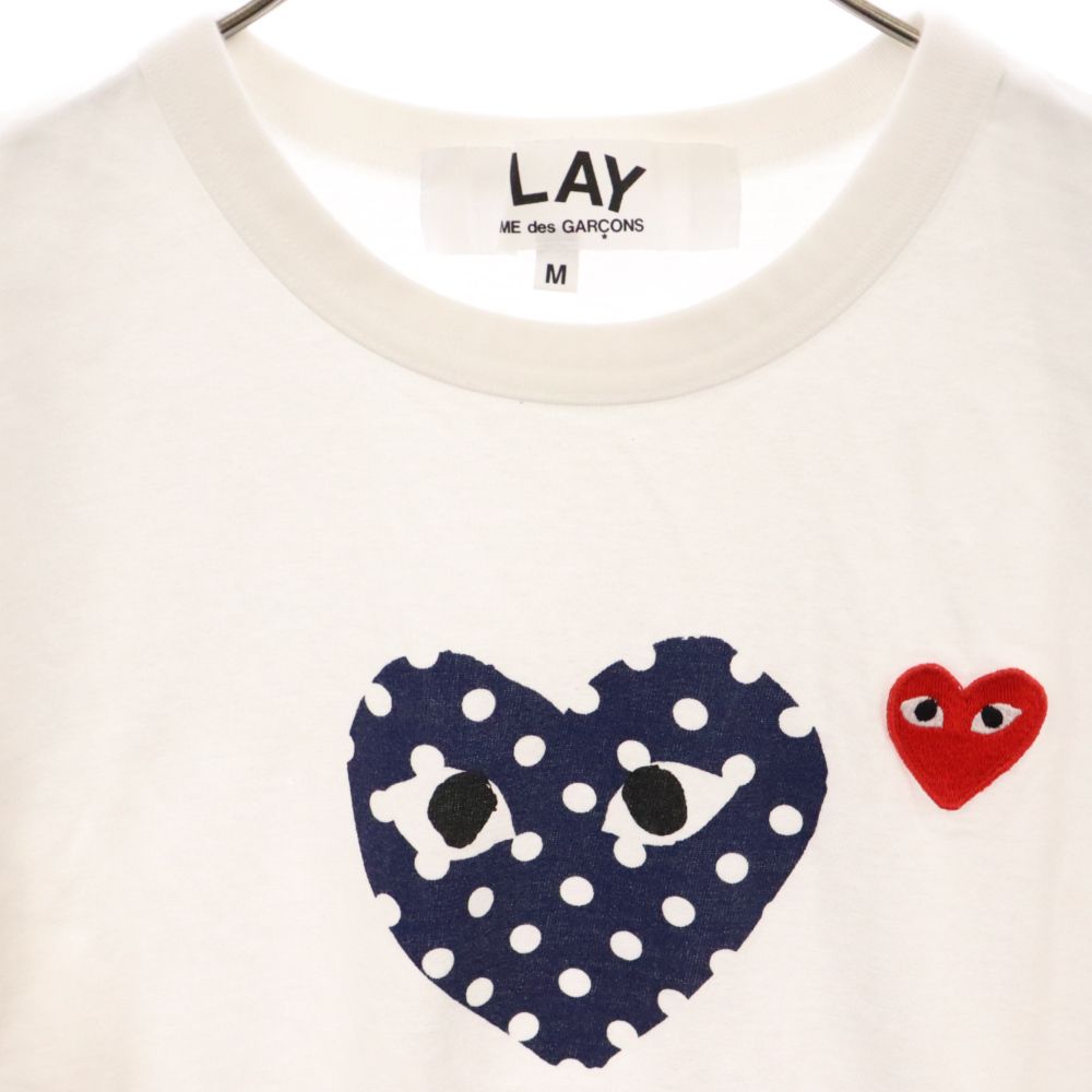 Comme des Garçons ドット柄ハートTシャツ M Comme Des Garçons