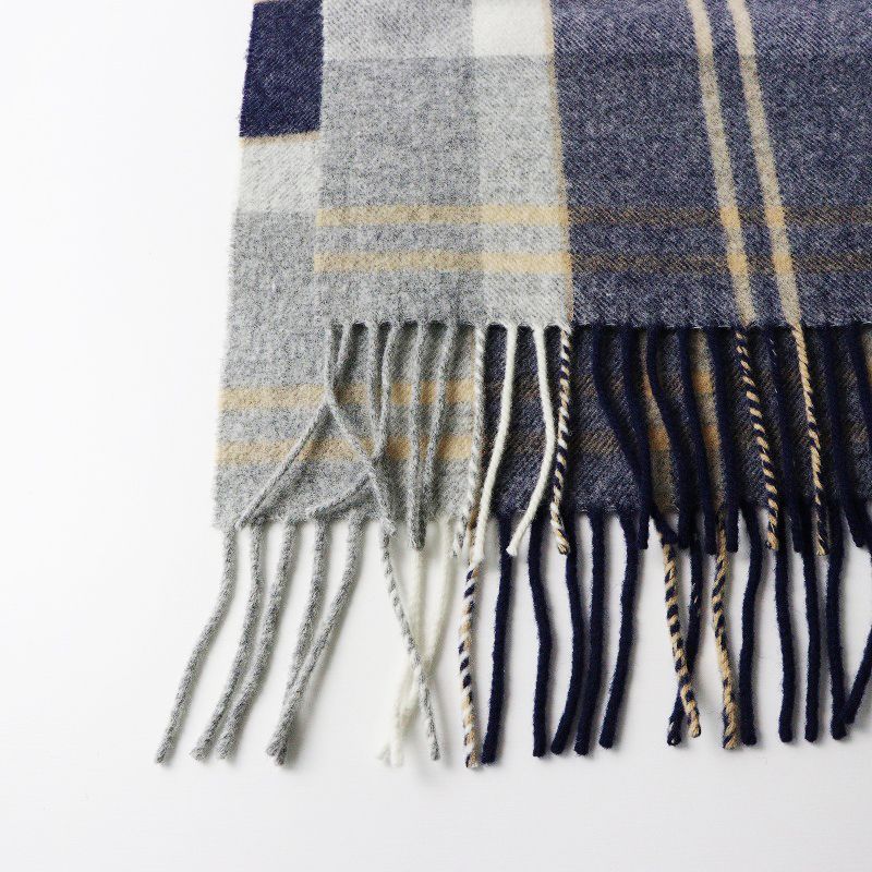 美品 スコットランド製 グレンプリンス Glen Prince ラムウール100 