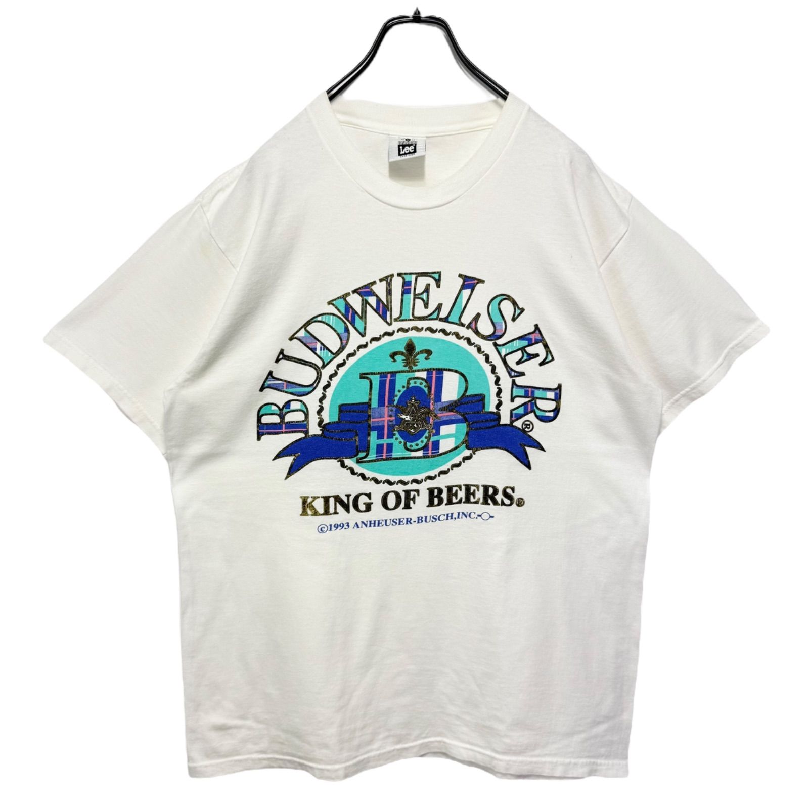 90s vintage 1993 Budweiser LEE Print T-shirt Tee USA製