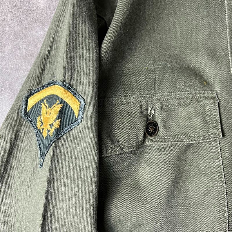 50s 民間13スター コットン サテン ミリタリージャケット ARMY 50s 60s