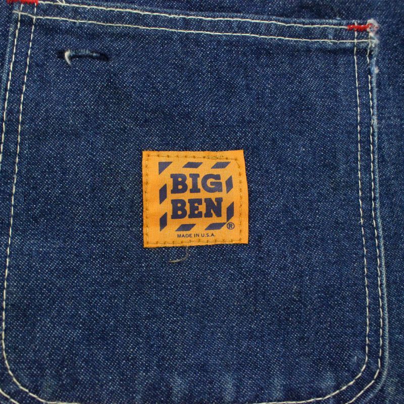 80s USA製 vintage BIGBEN 裏地ブランケット デニム