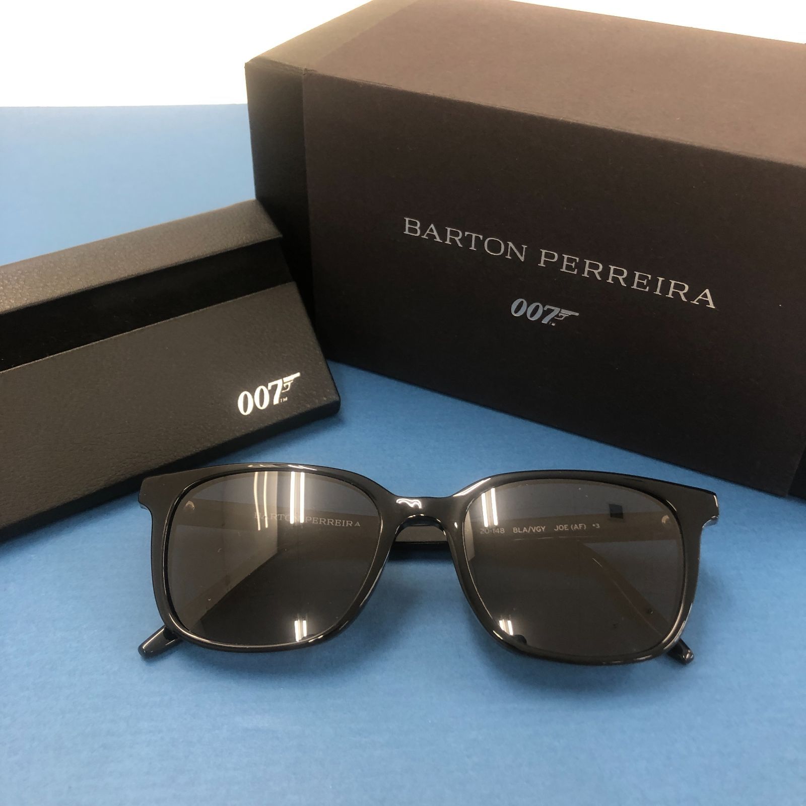 02m1500 BARTON PERREIRA × 007 JOE サングラス バートンペレイラ ウェリントン ケース・クロス・レンズ付き 中古品 -  メルカリ