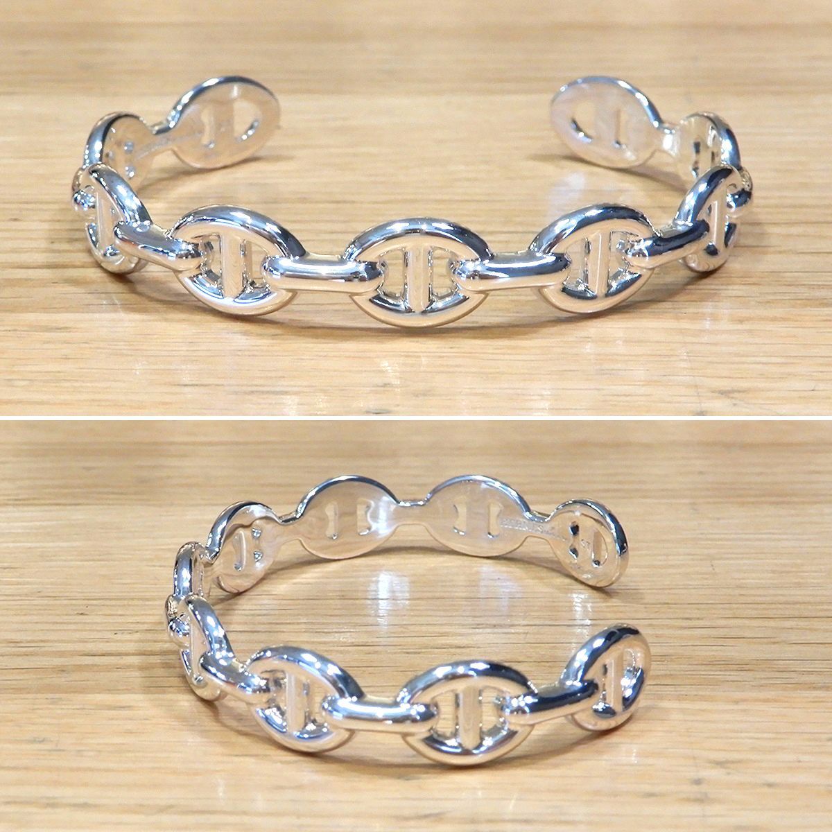 新品同様】エルメス シェーヌダンクル アンシェネ LGサイズ バングル 