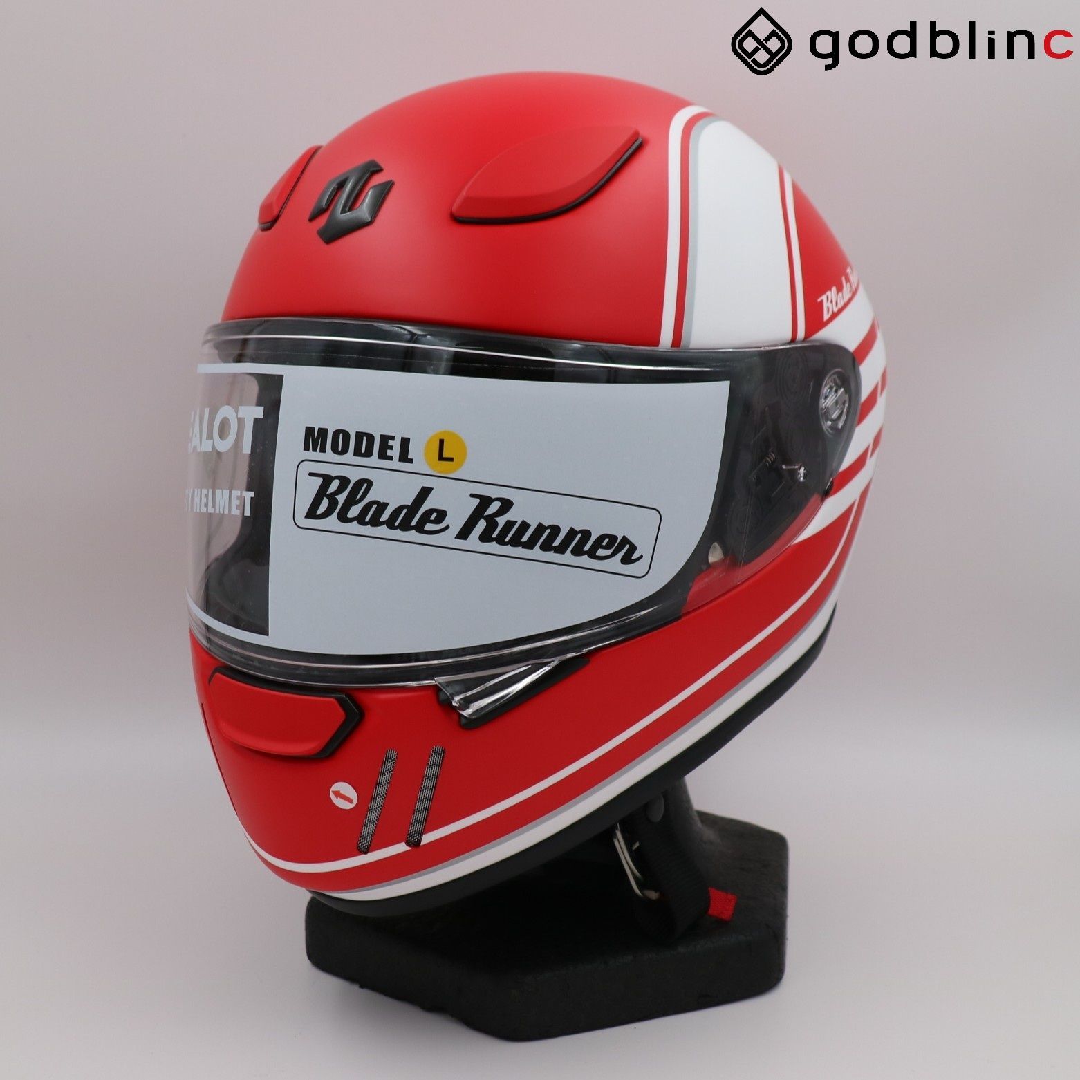 ZEALOT ブレードランナー GRAPHIC EURO MATT RED Lサイズ BRJ0018 フルフェイスヘルメット