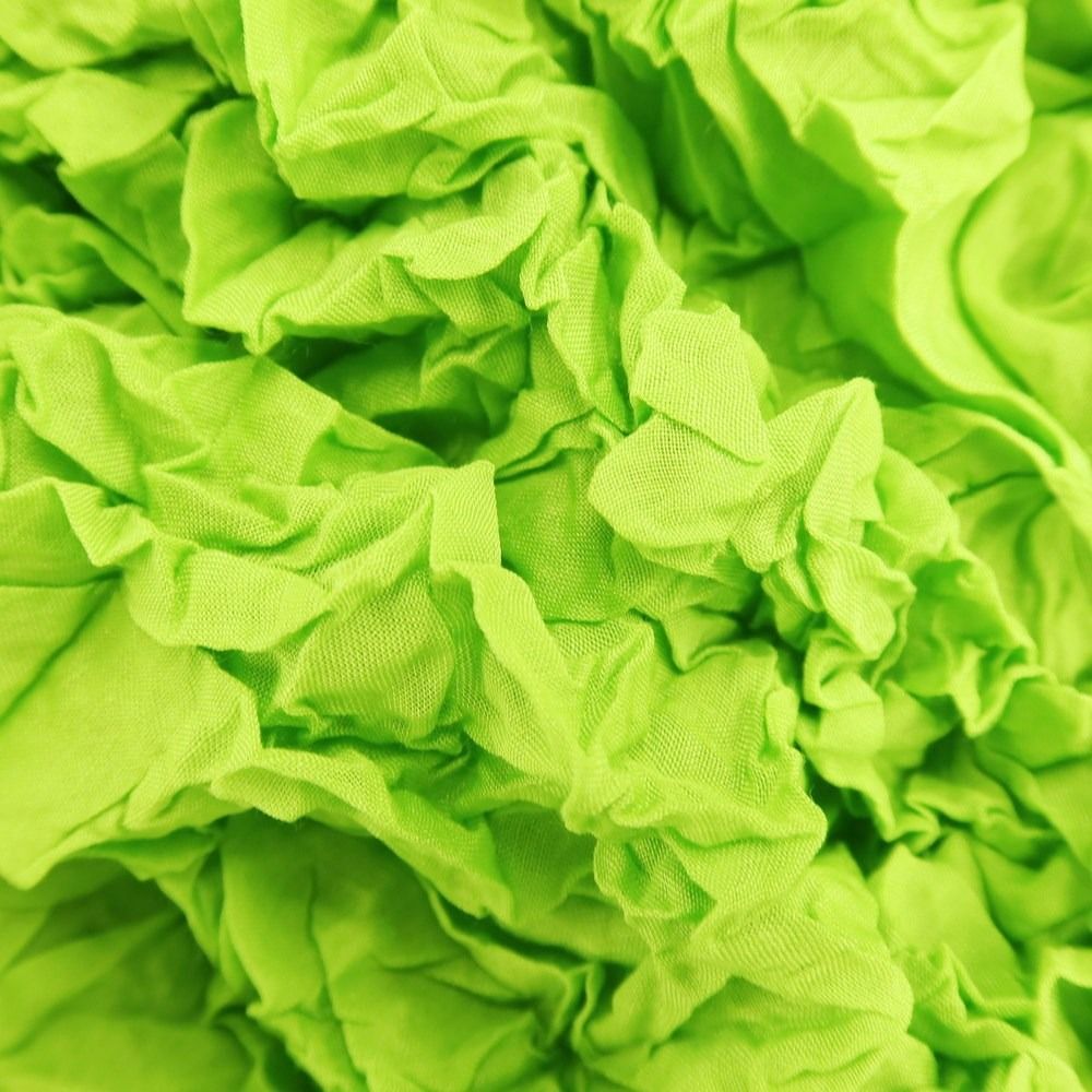  ミー イッセイミヤケ me ISSEY MIYAKE 春夏 プリーツ加工 カットソー ライム系 サイズ表記なし M位 レディース アンサンブル トップス