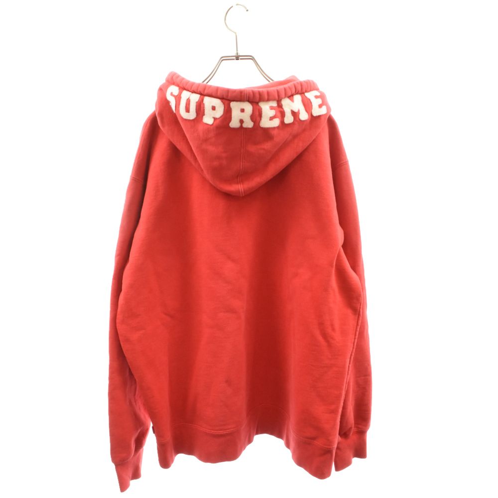 SUPREME (シュプリーム) 15AW Felt Hooded Logo Zip Up Sweat フェルト