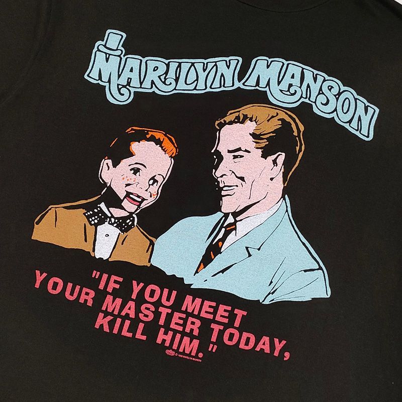 マリリンマンソン Tシャツ 半袖 MARILYN MANSON ブラック サイズ ...