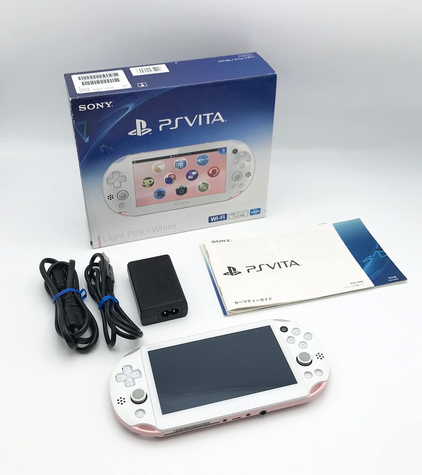PCH-2000ZA19内容品PlayStaiton Vita本体 Wi-Fiモデル ライトピンク・ホワイト - 携帯用ゲーム機本体