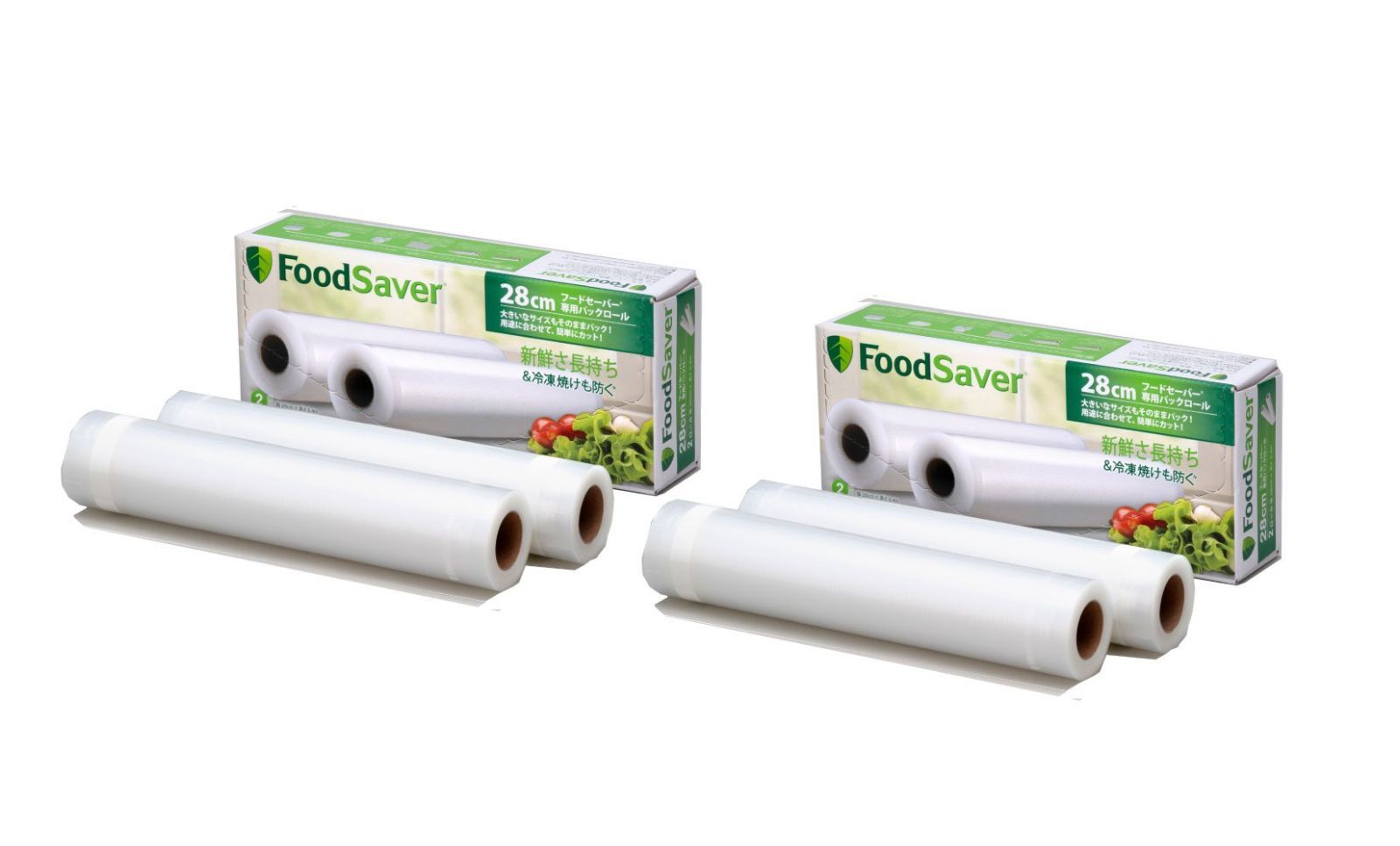 新品 FoodSaver 【公式】 真空パックロール 28cm4本セット PRBT2