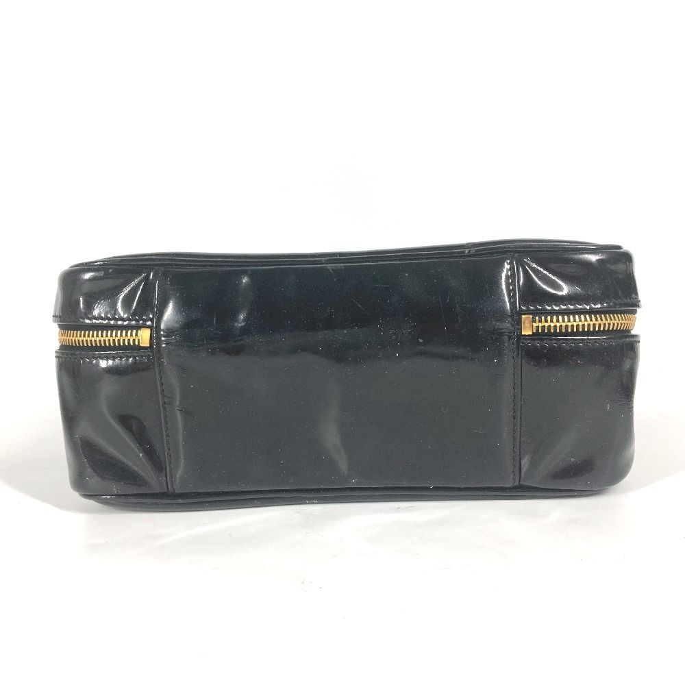 ✨外観美品✨CHANEL バニティ パーチ エナメル ココマーク シャネル ココマーク ラウンド バニティ バッグ 丸型