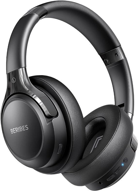 BERIBES ヘッドホン bluetooth 65時間再生 6つのEQモード ワイヤレスヘッドフォン Bluetooth5.3 重さはわずか180g 快適なフィット感 マイク付きヘッドホン HIFIステレオ 有線 無線 両用 遮音 密閉型