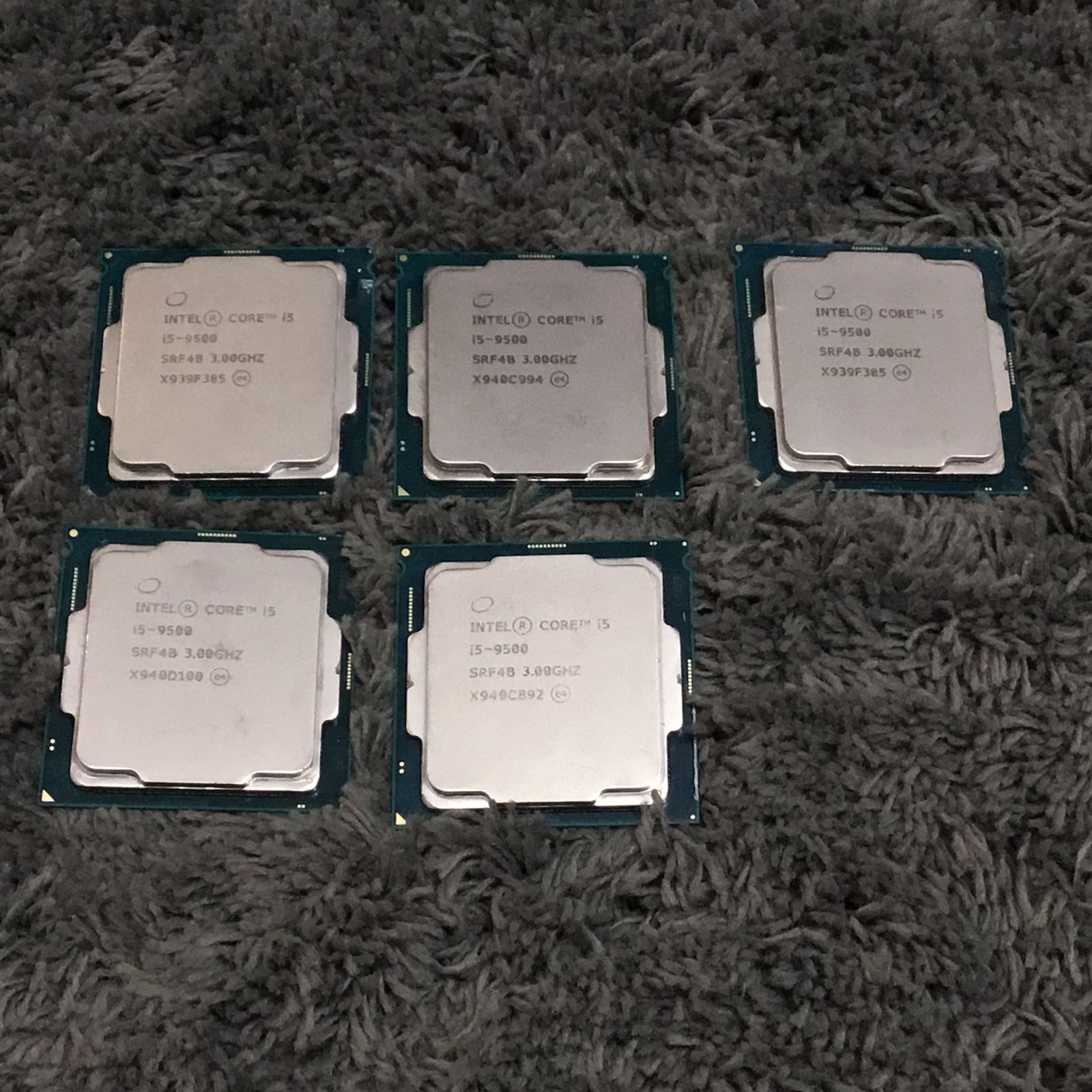 Intel Core i5-9500 CPU ×5個セット ① 【公式通販】