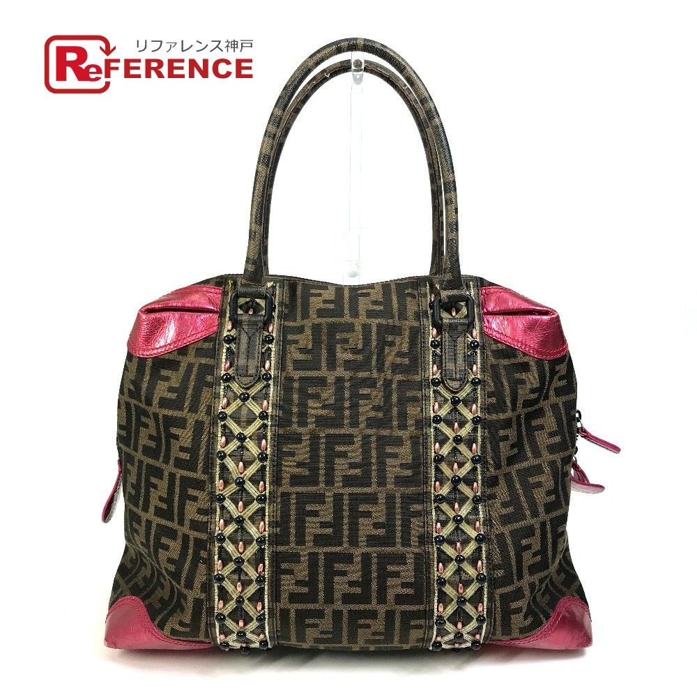 FENDI フェンディ トートバッグ ズッカ ビーズ トートバッグ 