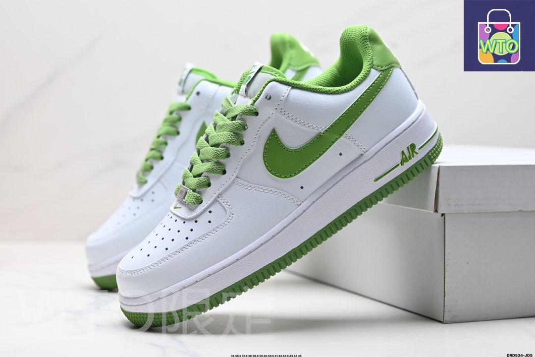 エアフォース1 ホワイト/カーミット グリーン 27cm NIKE AIR FORCE 1 '07 ナイキ エア フォース WHITE/KERMIT GREEN