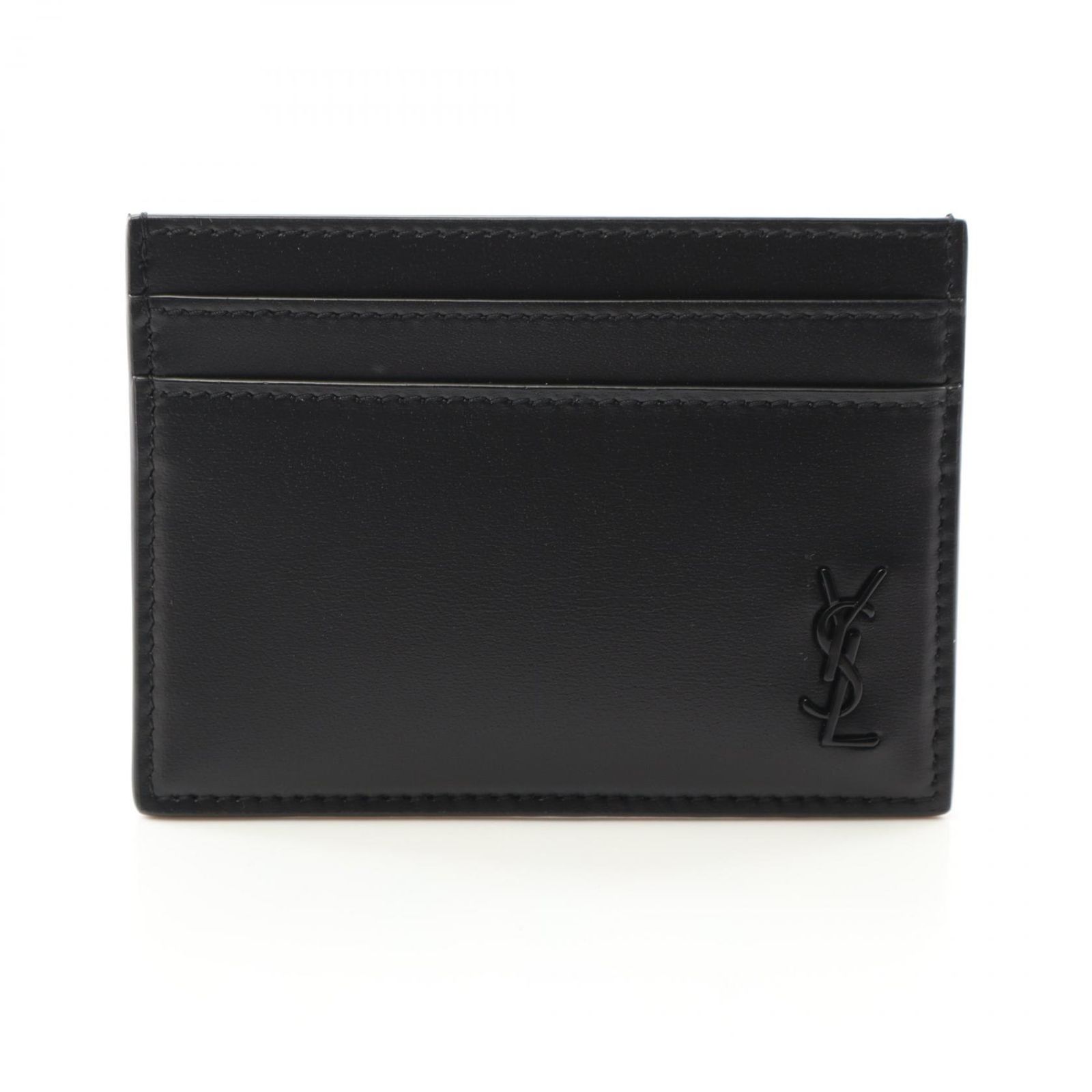 サンローラン SAINT LAURENT カードケース タイニー カサンドラ 6076031JB0U1000 ブラック レザー カードケース メンズ