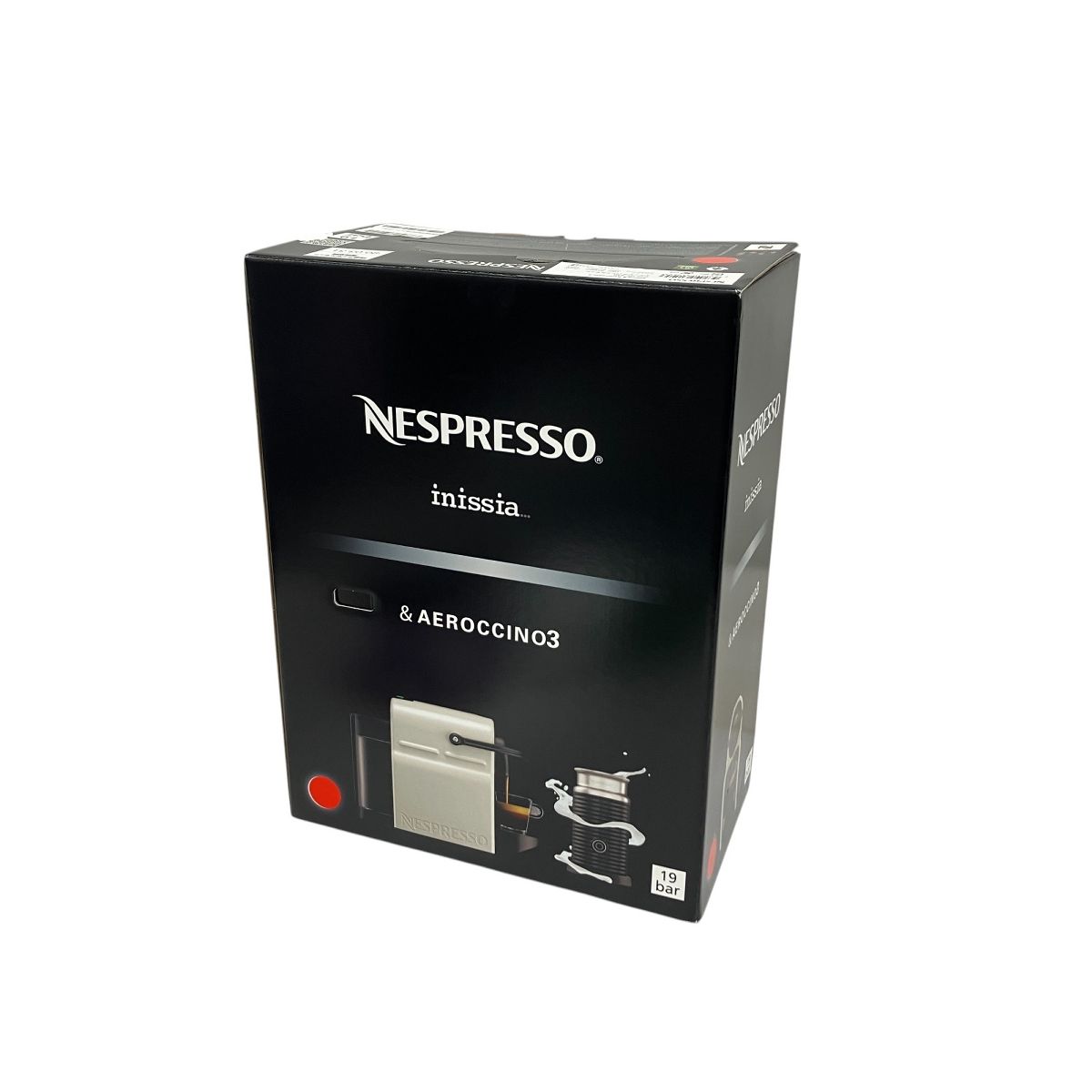 NESPRESSO inissia - AEROCCINO3 C40-RE-A3B イニッシア バンドルセット ルビーレッド ネスプレッソ コーヒーメーカー T9815099