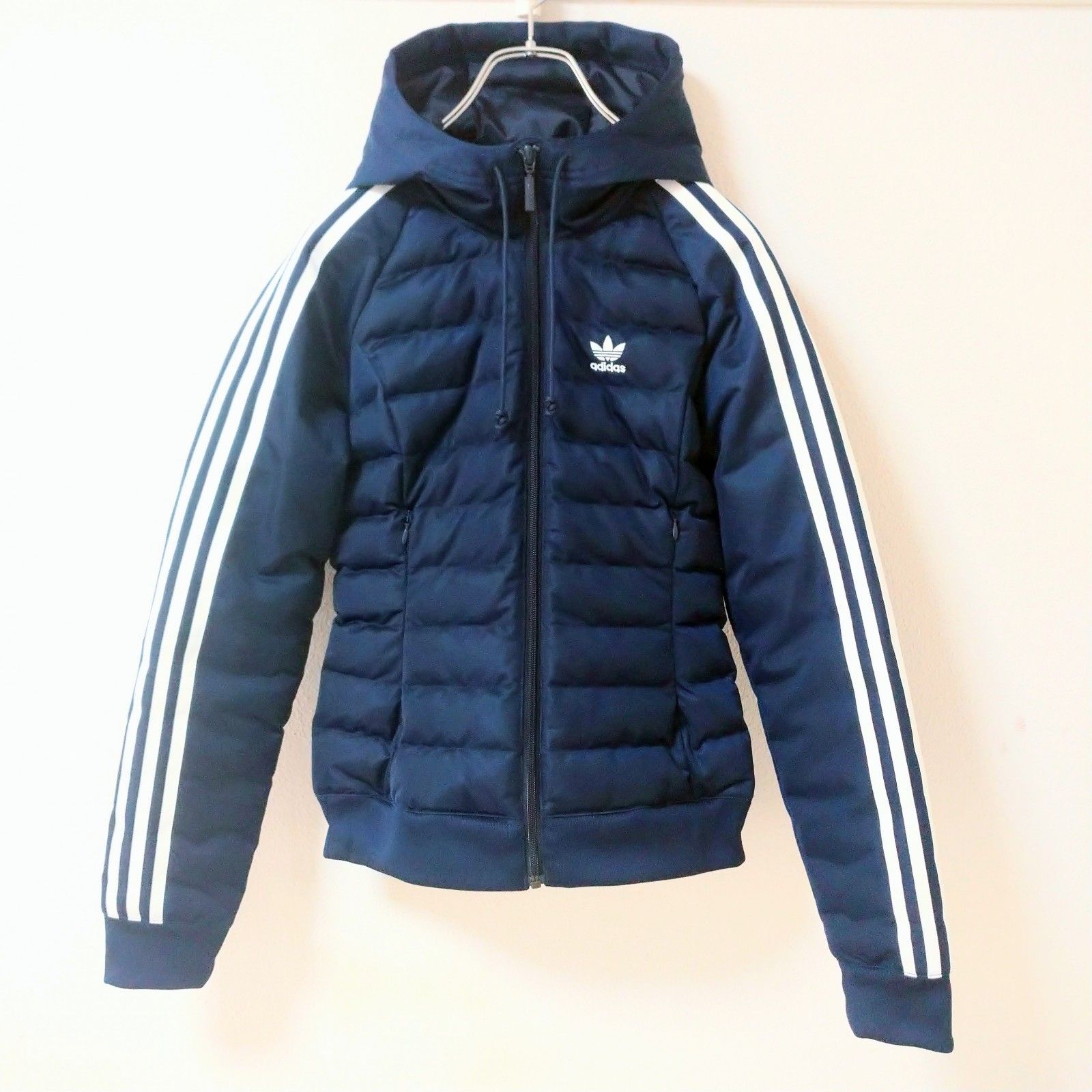 adidas ネイビー ジャージ XS adidas フルジップ トラックジャケット 