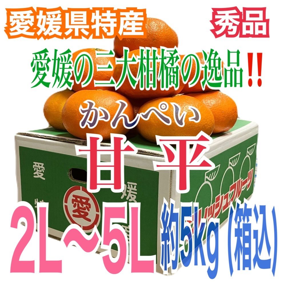 ?生産者さんを批判するコメントをいただきました 今期商品の供給を辞退となりましたので終売と致します?‍♂️愛媛産三大柑橘の 甘平 かんぺい 秀品 2L〜5Lサイズ 約5kg 箱込