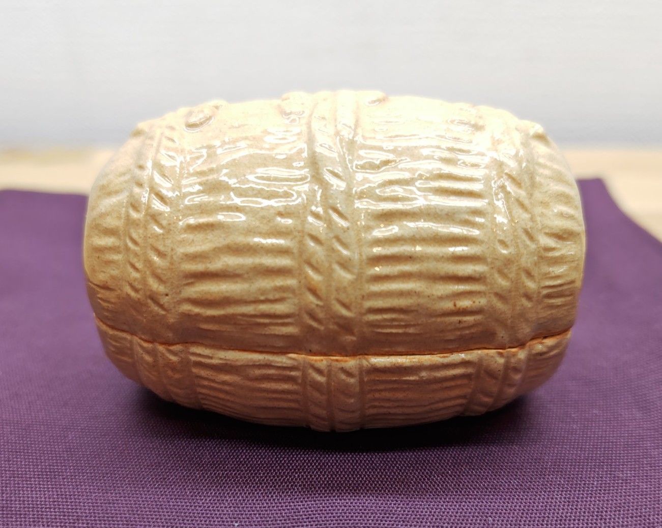 逢絢亭 茶道具 香合 萩焼 俵形香合 １２代 田原陶兵衛 共箱入り